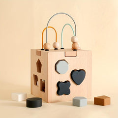 Montessori Hexahedron Toy Geometric Shape Matching