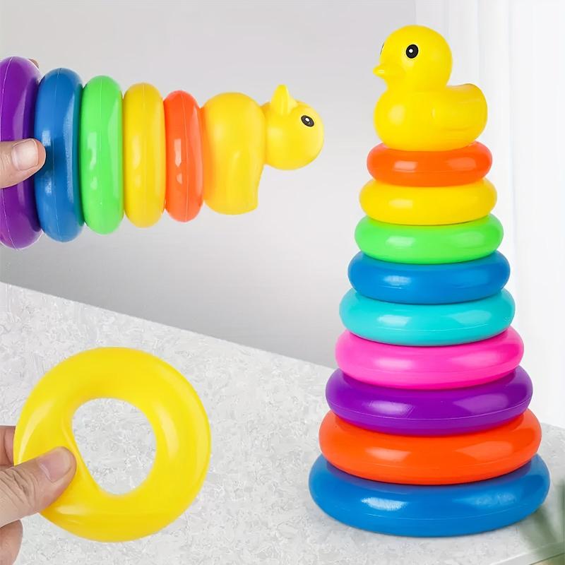 Duck Stacking Tower Infant Puzzle Toy Christmas Halloween Gift