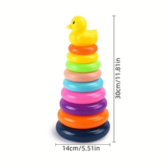 Duck Stacking Tower Infant Puzzle Toy Christmas Halloween Gift