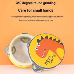 Preschool Cartoon Clapping Drums Tambourine Percussion Instruments