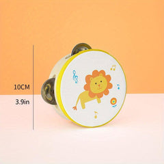 Preschool Cartoon Clapping Drums Tambourine Percussion Instruments