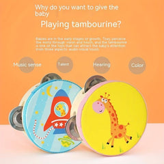 Preschool Cartoon Clapping Drums Tambourine Percussion Instruments