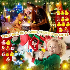 Christmas Rubber Ducks Party Holiday Gift Bag Baby Shower Toy Decoration