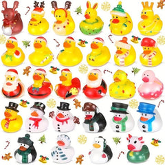 Christmas Rubber Ducks Party Holiday Gift Bag Baby Shower Toy Decoration