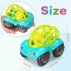 Soft Rattan Car Toys Hand Grab Ball Elastic Sound Kids Play Toy