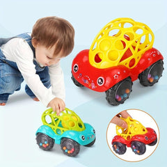 Soft Rattan Car Toys Hand Grab Ball Elastic Sound Kids Play Toy