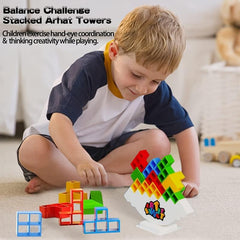 Tower Stacking Building Blocks Balance Game Tower Game Board Games Balancing
