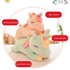 30cm Soft Unicorn Plush Toy Sleeping Pillow Doll Stuffed Plush Pillow for Girls