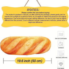 3D Simulation Bread Pillow Funny Food Plush Stuffed Toy for Kids