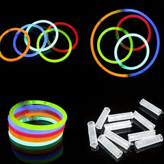 6 Pack Glow Stick Party Favors Glitter Fluorescent Luminous Sticks
