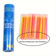 6 Pack Glow Stick Party Favors Glitter Fluorescent Luminous Sticks
