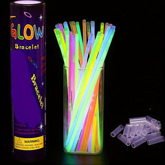 6 Pack Glow Stick Party Favors Glitter Fluorescent Luminous Sticks