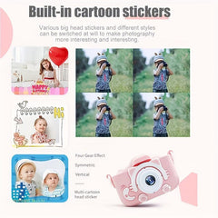 Digital Camera With Cat Silicone Cartoon Case Camera Toy