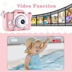 Digital Camera With Cat Silicone Cartoon Case Camera Toy