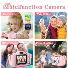 Digital Camera With Cat Silicone Cartoon Case Camera Toy