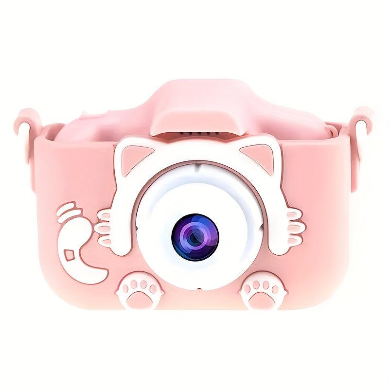 Digital Camera With Cat Silicone Cartoon Case Camera Toy