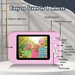 Y2 Mini Digital Camera HD Cartoon Mini SLR Camera Toy