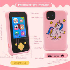 Kids Cell Phone Toys For Girls Smart Baby Phone Toddler Music Player