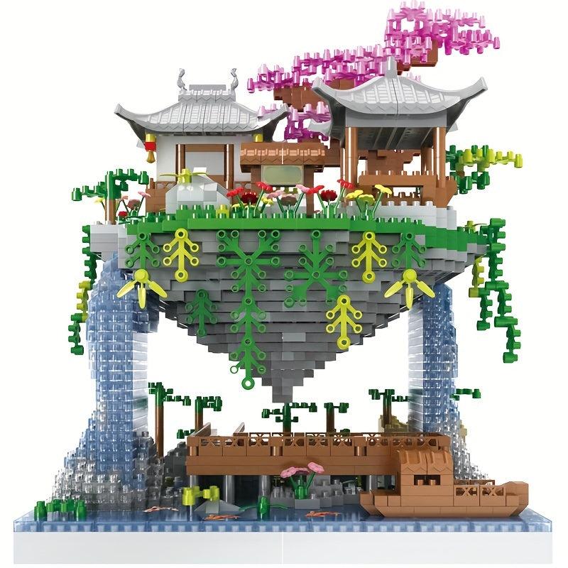 Peach Fountain Building Blocks Assembly Toys