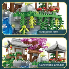 Peach Fountain Building Blocks Assembly Toys