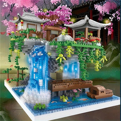 Peach Fountain Building Blocks Assembly Toys