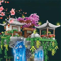 Peach Fountain Building Blocks Assembly Toys