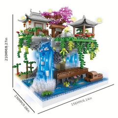 Peach Fountain Building Blocks Assembly Toys