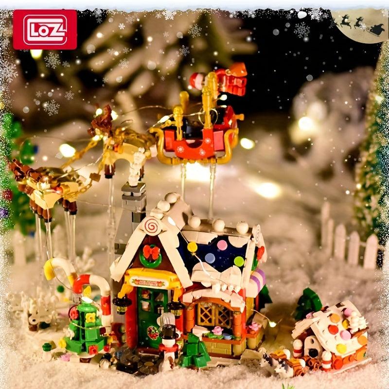 Christmas Gingerbread House Building Blocks Toys