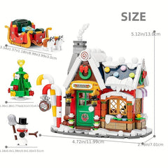 Christmas Gingerbread House Building Blocks Toys