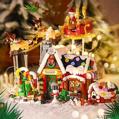 Christmas Gingerbread House Building Blocks Toys
