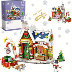 Christmas Gingerbread House Building Blocks Toys
