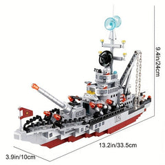 651pcs Battleship Naval Battle Building Block Set