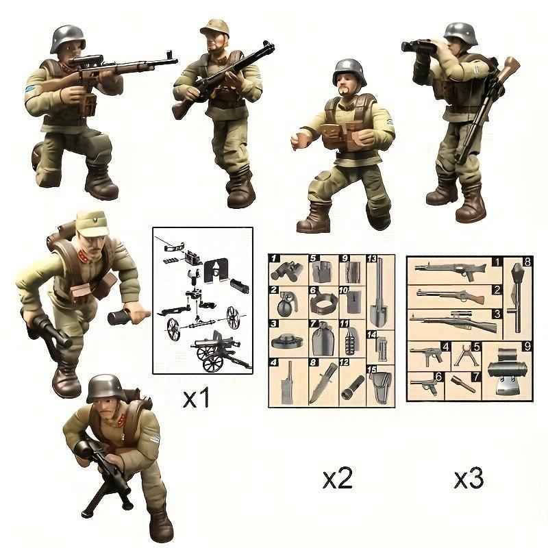 Building Blocks Military Models Soldiers Dolls Small Dolls