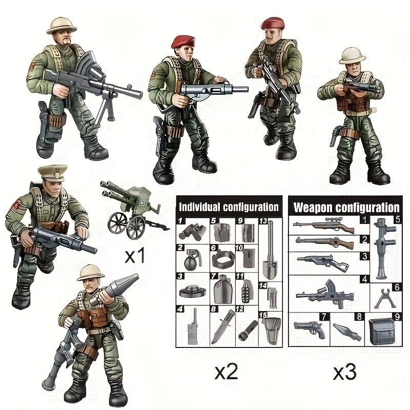 Building Blocks Military Models Soldiers Dolls Small Dolls