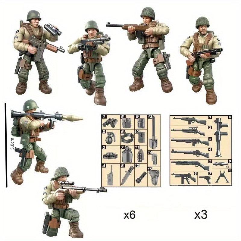 Building Blocks Military Models Soldiers Dolls Small Dolls