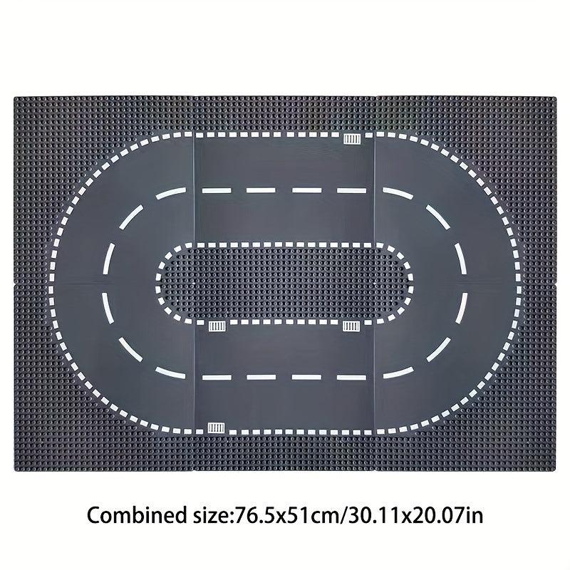 Street View Road Building Blocks Baseboard 32x32 Universal Baseboard