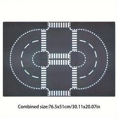Street View Road Building Blocks Baseboard 32x32 Universal Baseboard