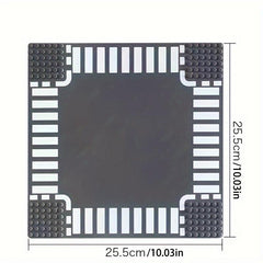 Street View Road Building Blocks Baseboard 32x32 Universal Baseboard
