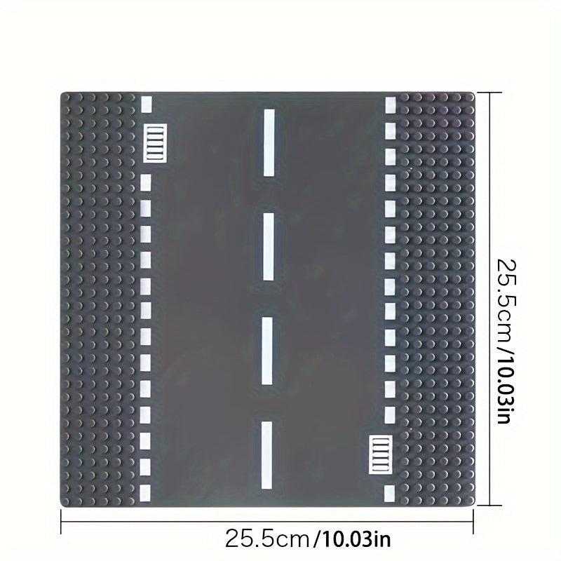 Street View Road Building Blocks Baseboard 32x32 Universal Baseboard