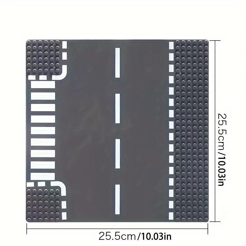 Street View Road Building Blocks Baseboard 32x32 Universal Baseboard