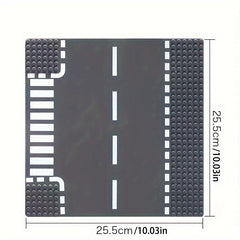 Street View Road Building Blocks Baseboard 32x32 Universal Baseboard