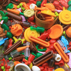 50g Food City Accessories Friends Bricks Building Blocks Set for Children