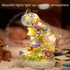 Enchanting Flower Music Box Puzzle for Kids and Adults