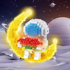 Light Up Astronaut Building Blocks Tabletop Decoration or Gift