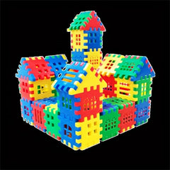105pcs Interlocking Blocks Set with Storage Bag, Educational Toy