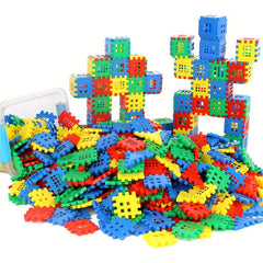 105pcs Interlocking Blocks Set with Storage Bag, Educational Toy
