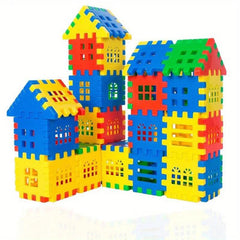 105pcs Interlocking Blocks Set with Storage Bag, Educational Toy