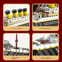 1878pcs Cruise Model Building Blocks DIY Educational Toy