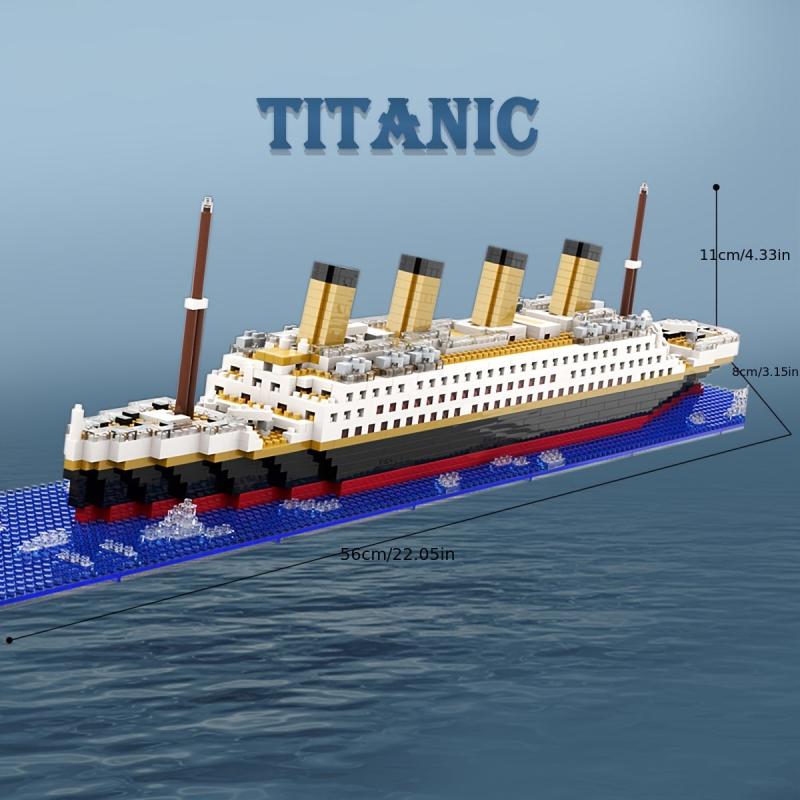 1878pcs Cruise Model Building Blocks DIY Educational Toy