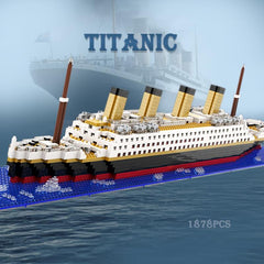 1878pcs Cruise Model Building Blocks DIY Educational Toy